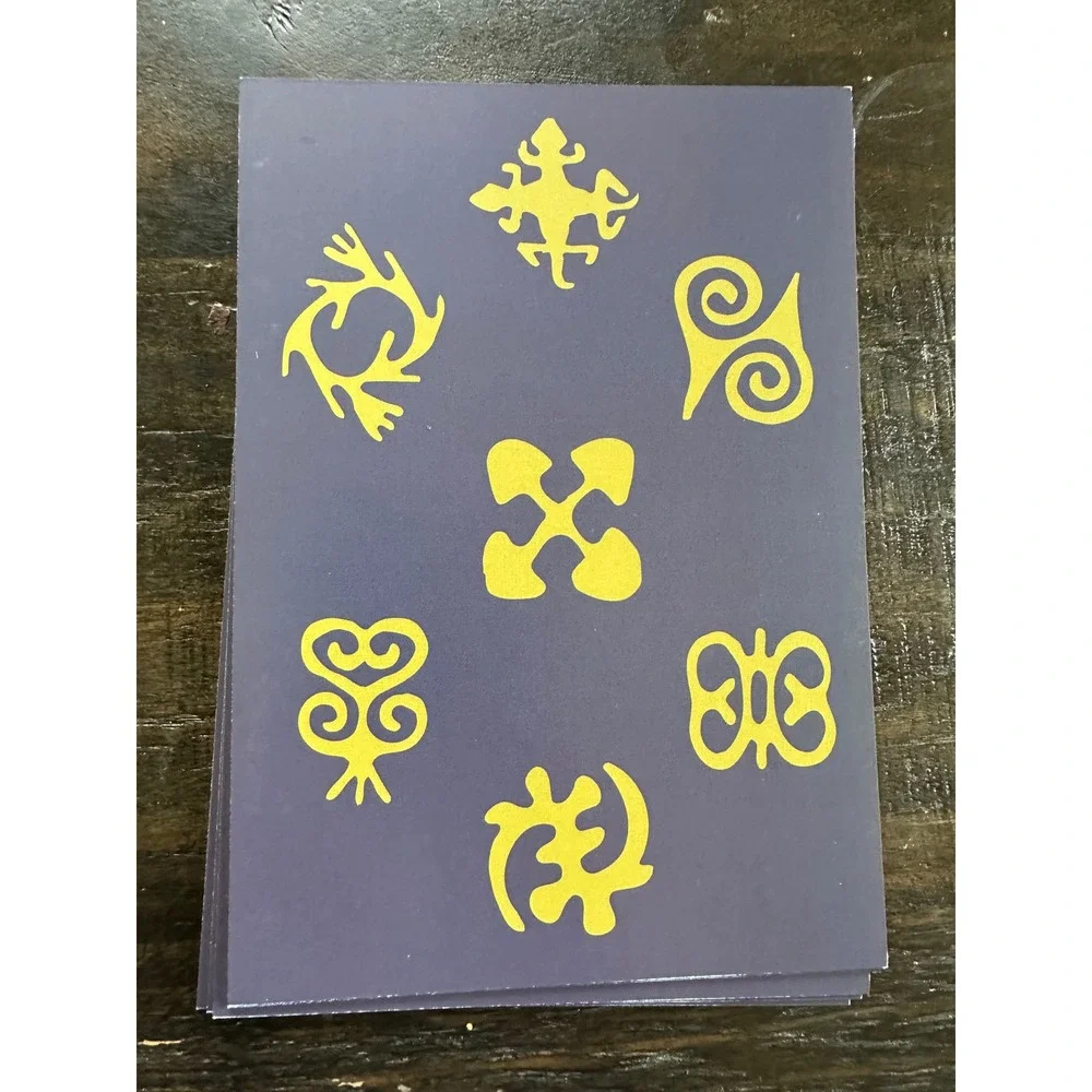 Pomegranate Afrikan Alphabets and Symbols Boxed Notecards Saki Mafundikwa 19card